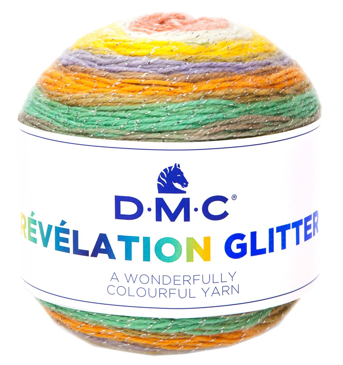 włóczka REVELATION GLITTER DMC kol. 502 150gr .