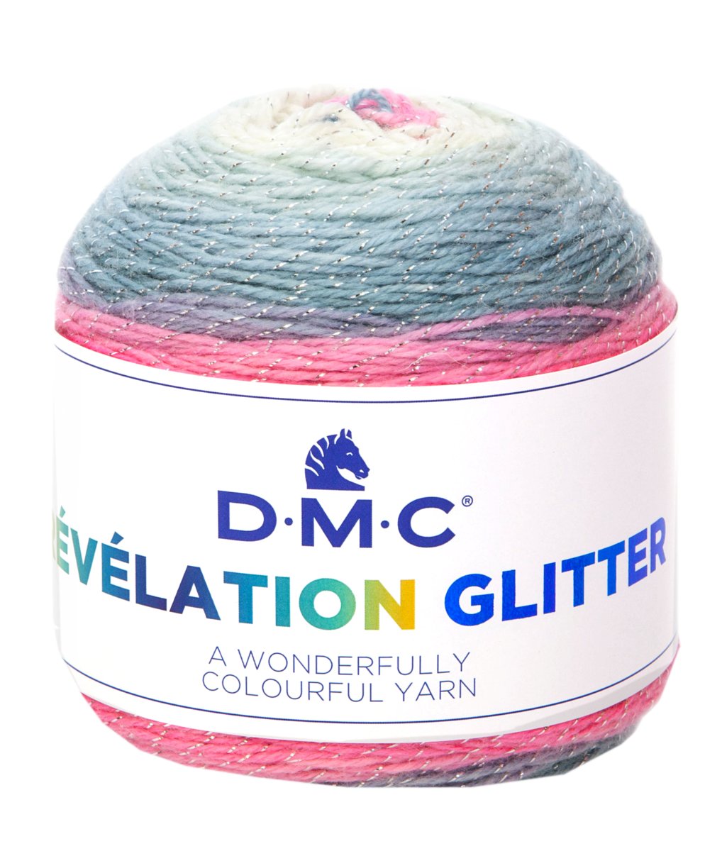 włóczka REVELATION GLITTER DMC kol. 500 150gr .