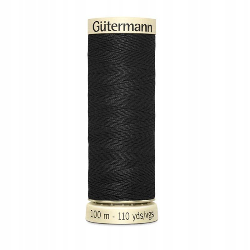 Nici Gutermann 100m kol. 000 czarny