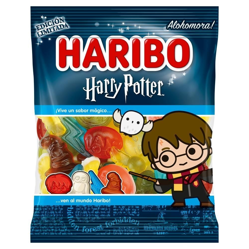 Haribo Harry Potter Żelko-pianki o smaku owocowy i o smaku cola 80 g