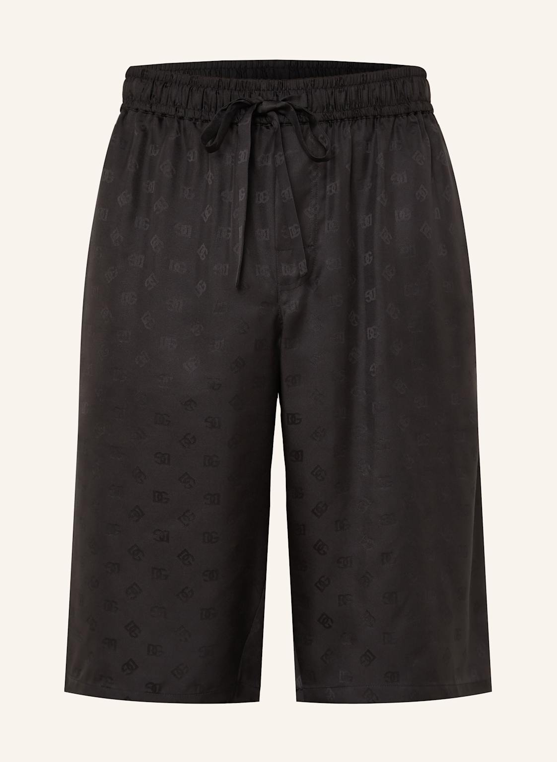 Dolce & Gabbana Jedwabne Szorty schwarz