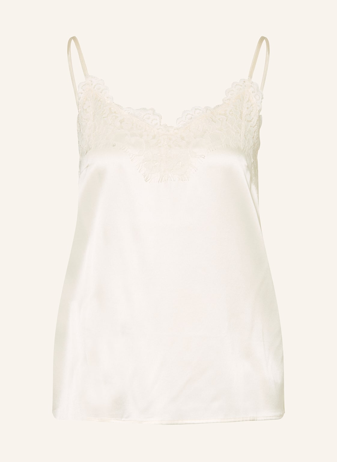 Rosemunde Top Z Jedwabiu Jade beige