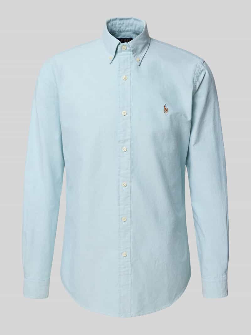 Koszula casualowa o kroju custom fit z kołnierzykiem typu button down
