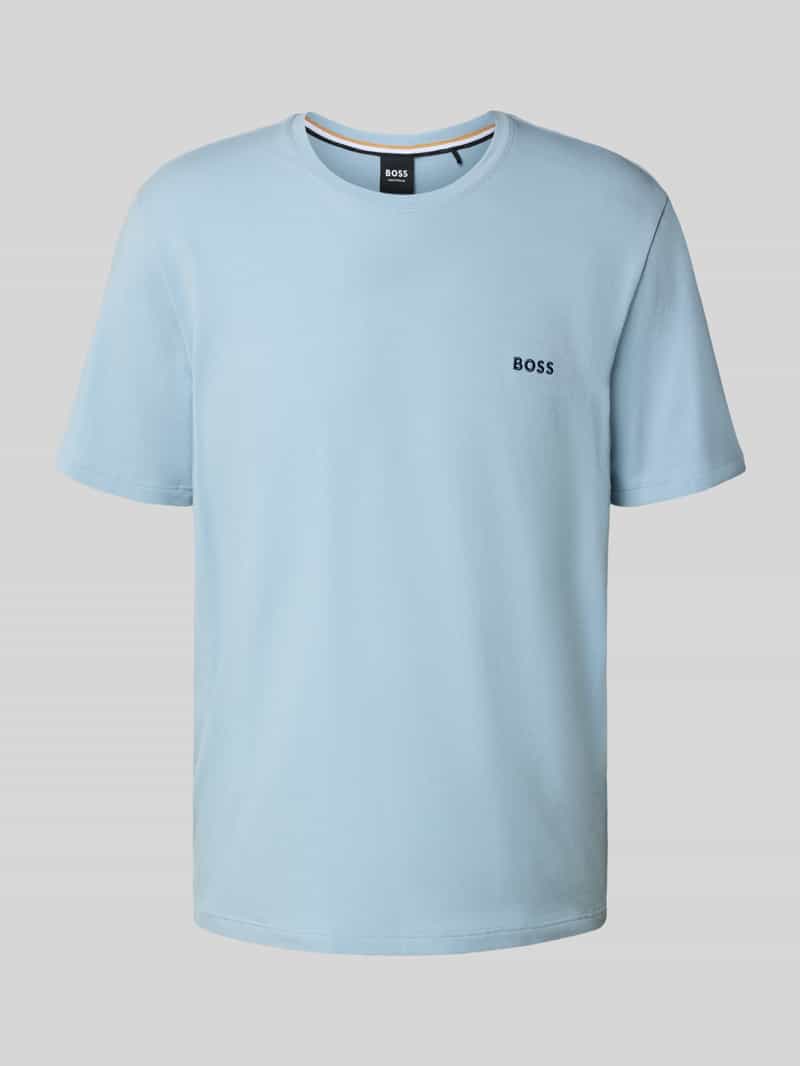 T-shirt o kroju regular fit z mieszanki bawełny i elastanu