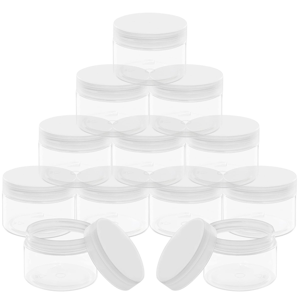 Przezroczysty Pojemnik Kosmetyczny 150 Ml – Zestaw 12 Sztuk, Wodoodporny