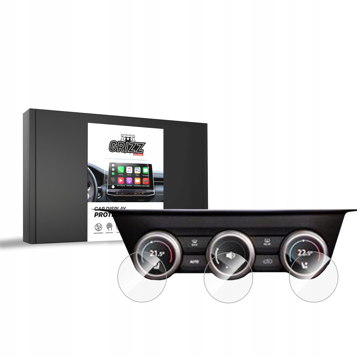 2x FOLIA CERAMICZNA GRIZZGLASS CARDISPLAY DO SKODA KODIAQ 2 2024 [3W1]