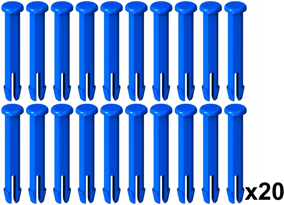 Bestway 20x trzpienie kołki bolce basenu intex niebieskie 62mm zestaw 20szt
