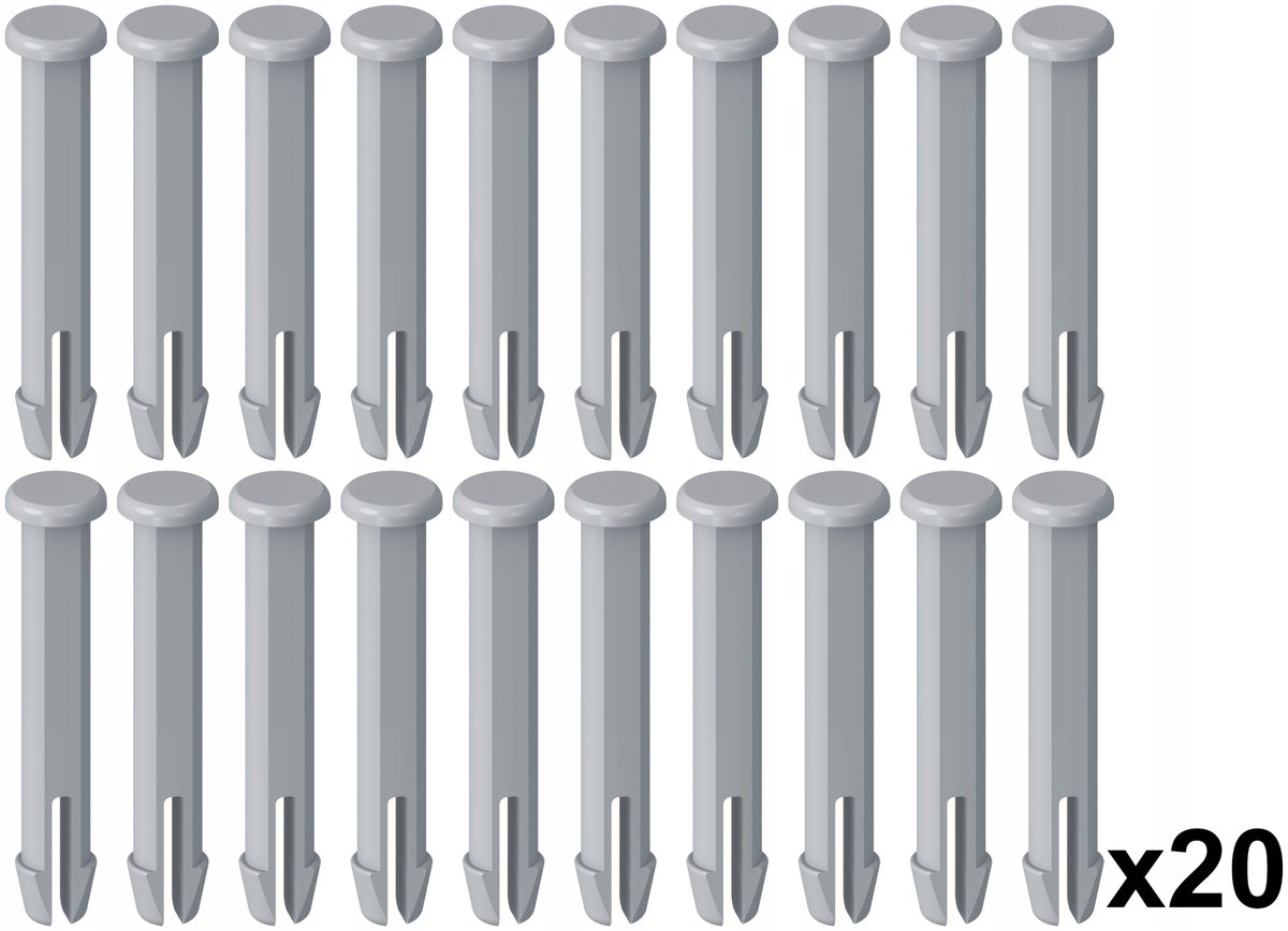 Bestway 20x trzpienie kołki bolce do basenu intex szare 65mm zestaw 20szt