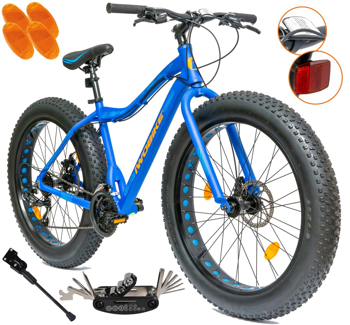 Rower Damski Męski Fatbike 26 IWOBIKE Shimano Aluminium Tarcze Lekki 2025