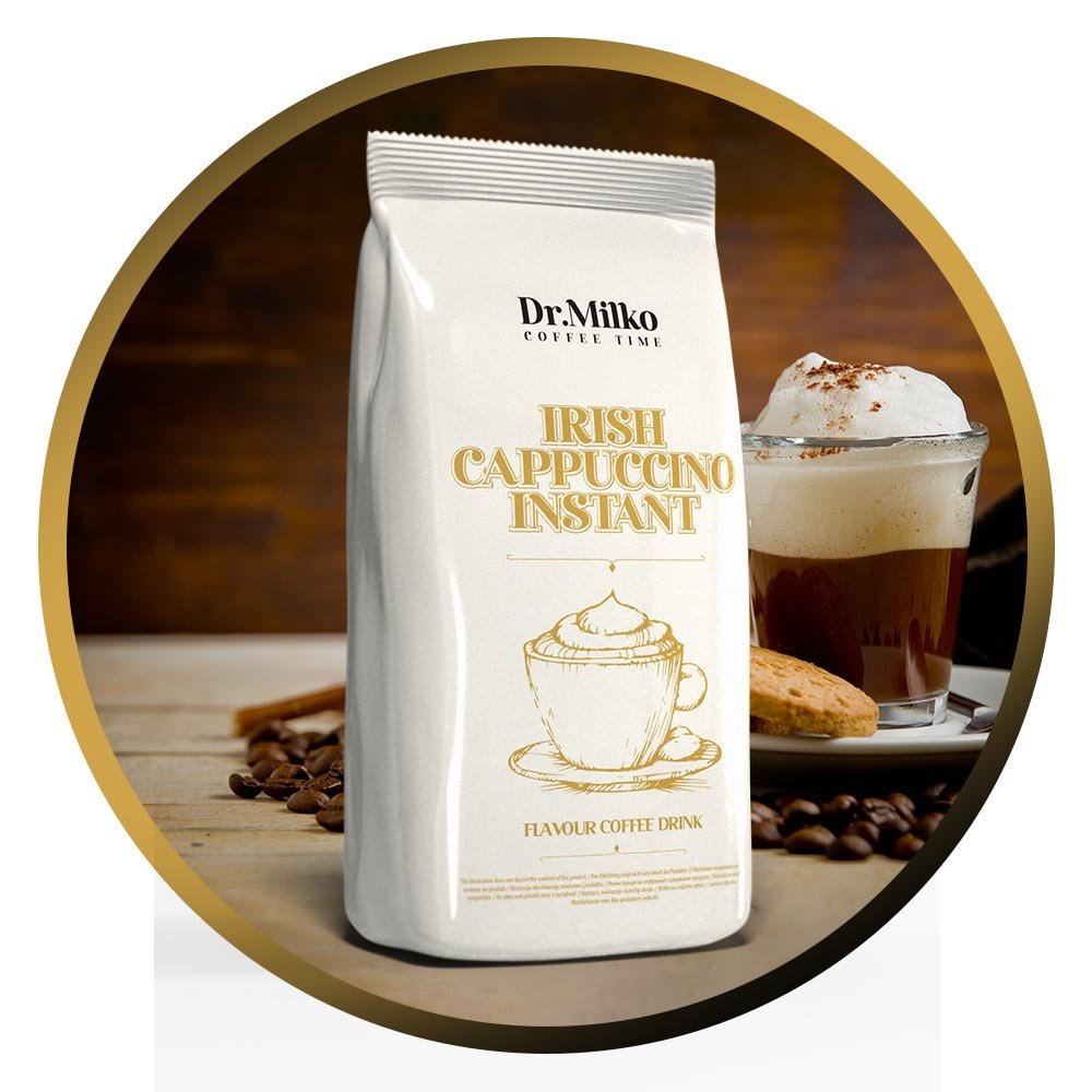 Dr Milko Irish Cappuccino 1 kg – aksamitne cappuccino o irlandzkim charakterze