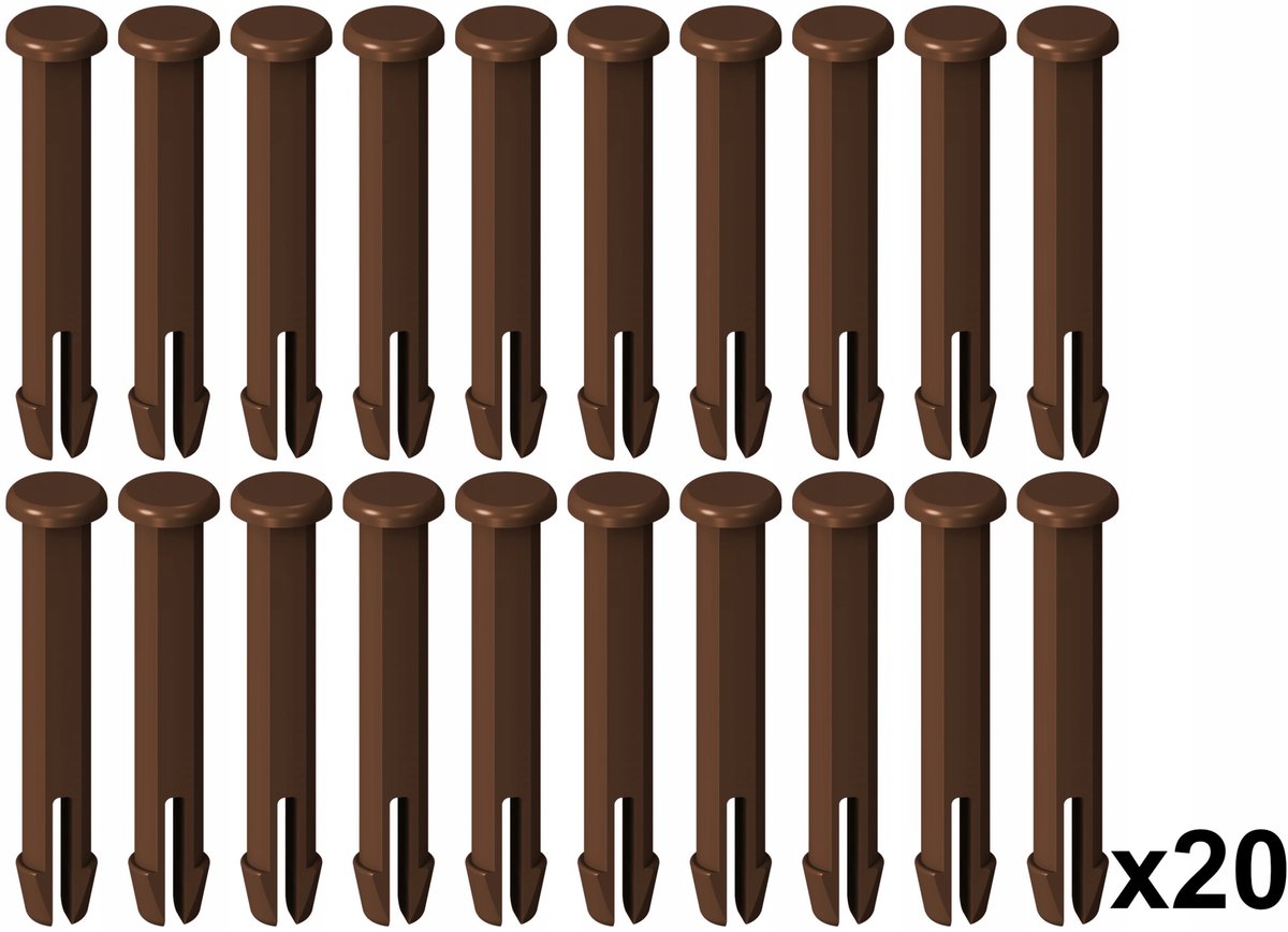Bestway 20x trzpienie kołki bolce do basenu intex brązowe 65mm zestaw 20szt