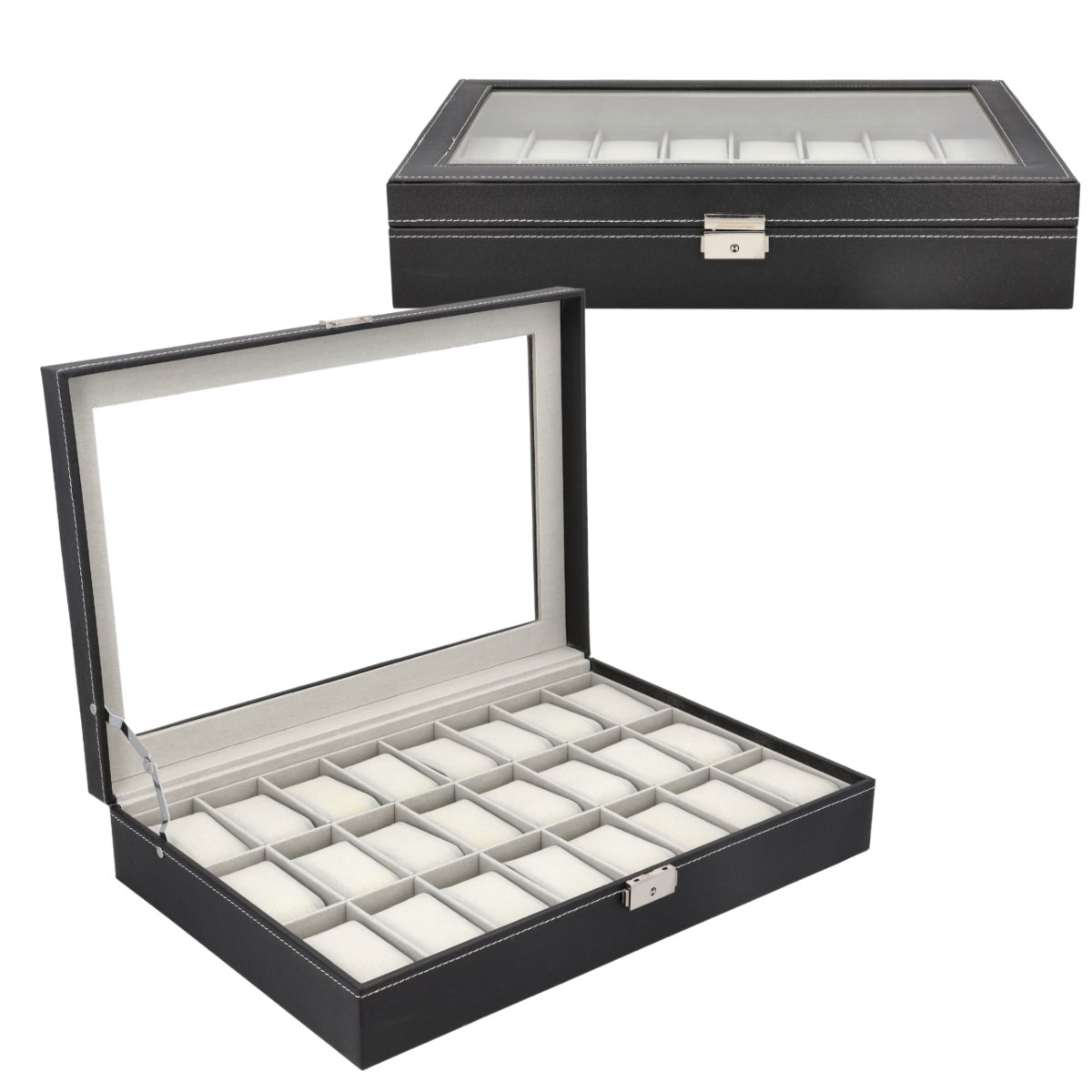 PUDEŁKO ETUI ORGANIZER SZKATUŁKA KUFEREK KASETKA NA ZEGARKI PREZENT 24 G12