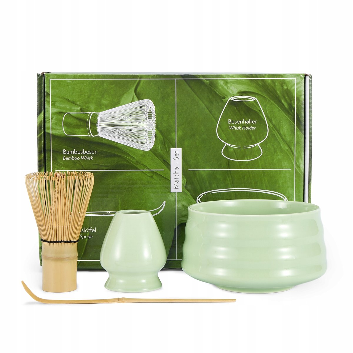 2x ZESTAW MIOTEŁKA DO MATCHY TRADYCYJNA TRZEPACZKA MATCHA CHASEN 4 W 1