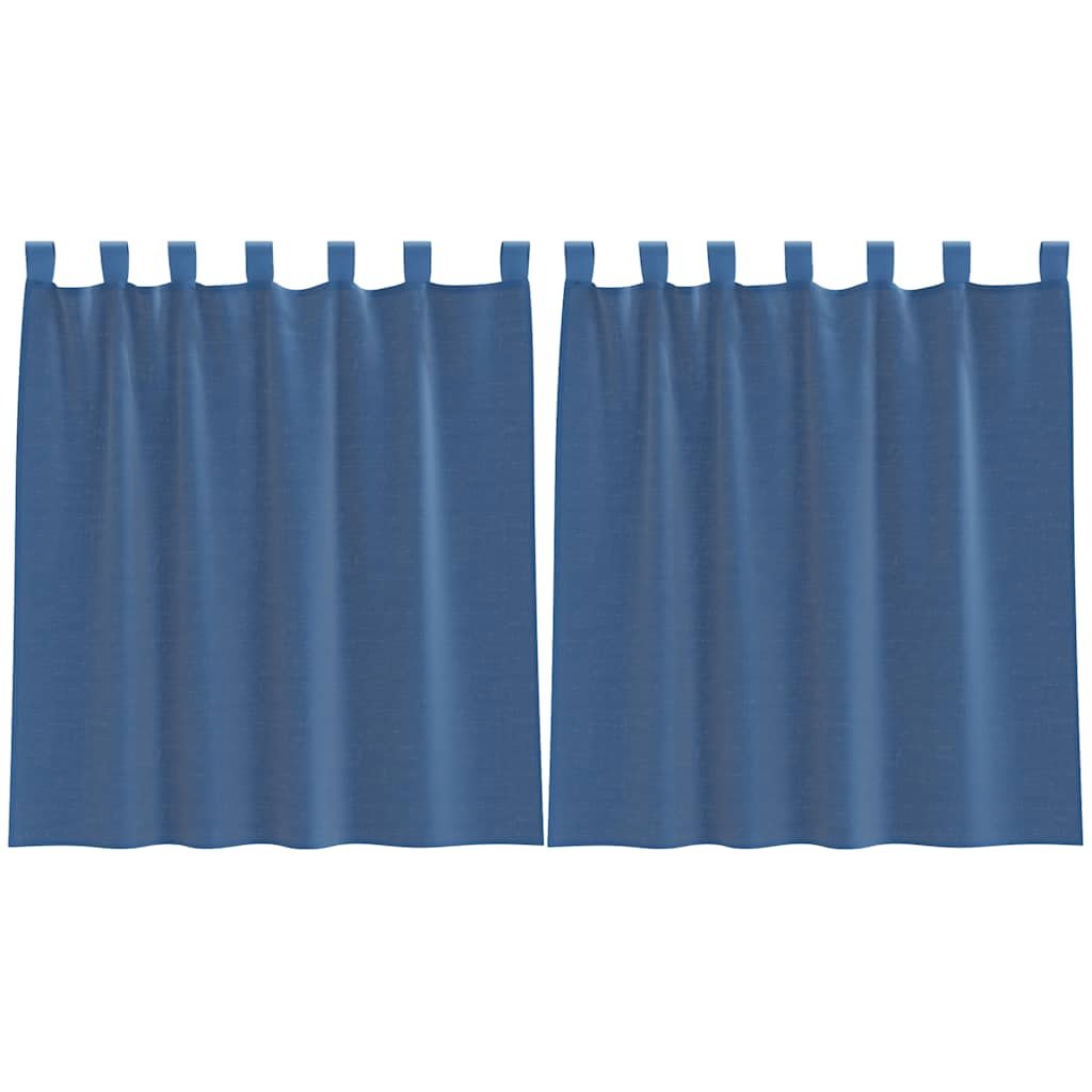 vidaXL Zasłony woalowe z kieszeniami na drążek 2 szt. Royal Blue