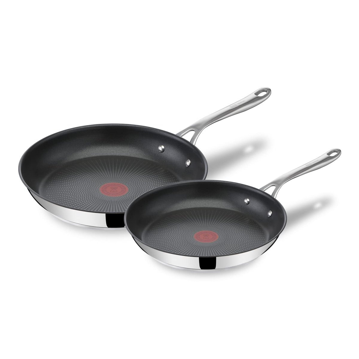 Zestaw Patelni Tefal E304S2 Jamie Oliver 24/28 Cm Stal Nierdzewna Tytanowa