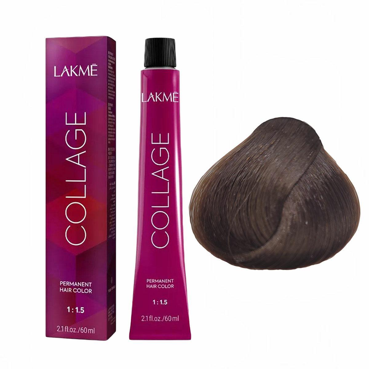 Lakme Collage, farba do włosów trwale koloryzująca, 6/60, 60ml