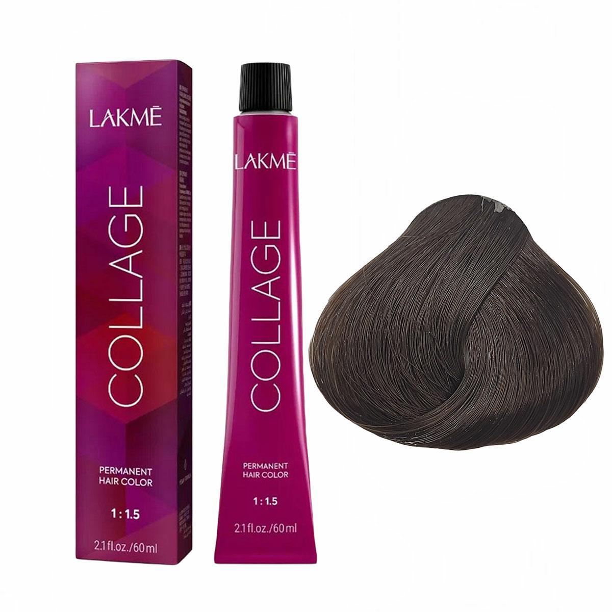 Lakme Collage, farba do włosów trwale koloryzująca, 5/60, 60ml