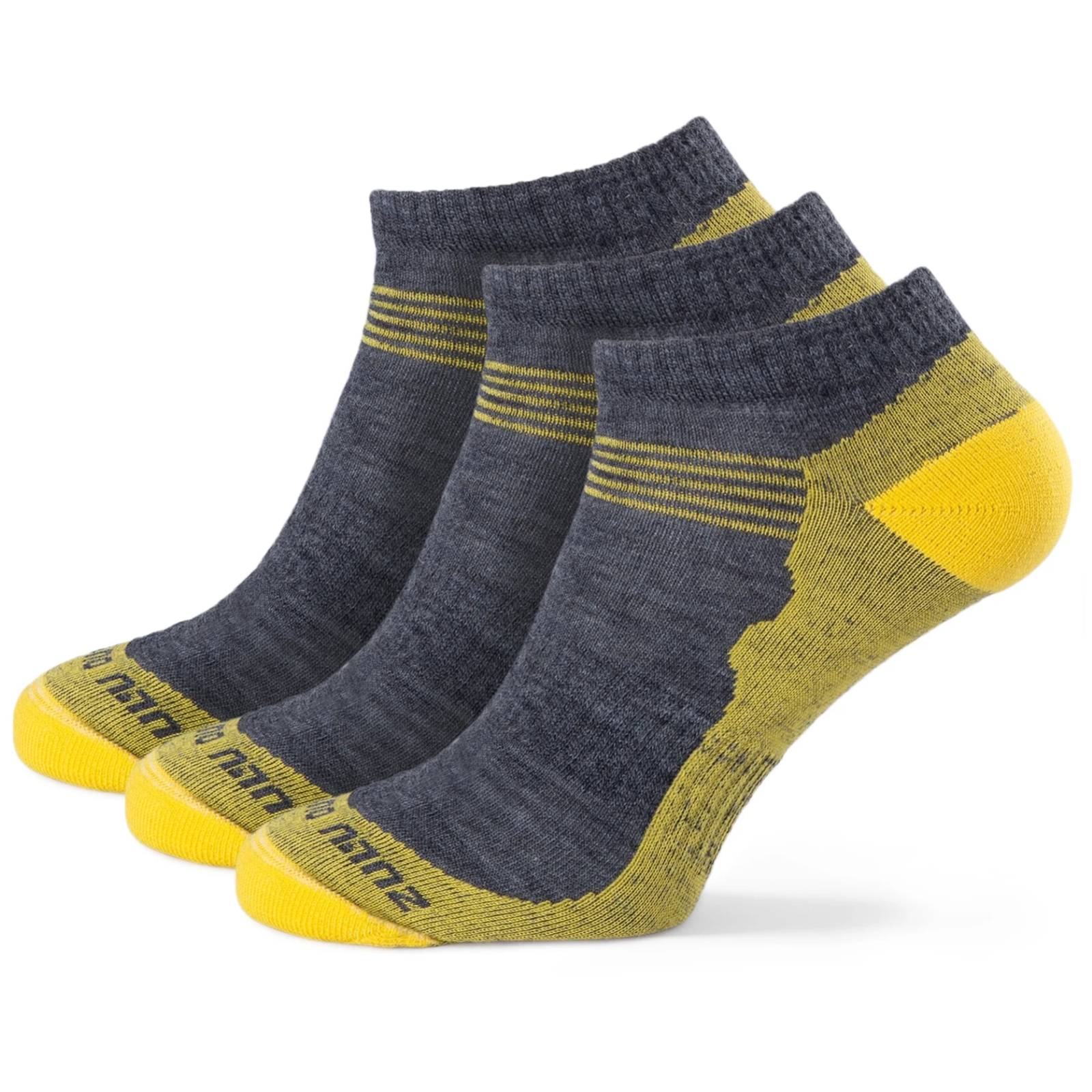 Skarpetki Zulu Merino Summer 3-pack Rozmiar skarpet: 35-38 / Kolor: szary/żółty
