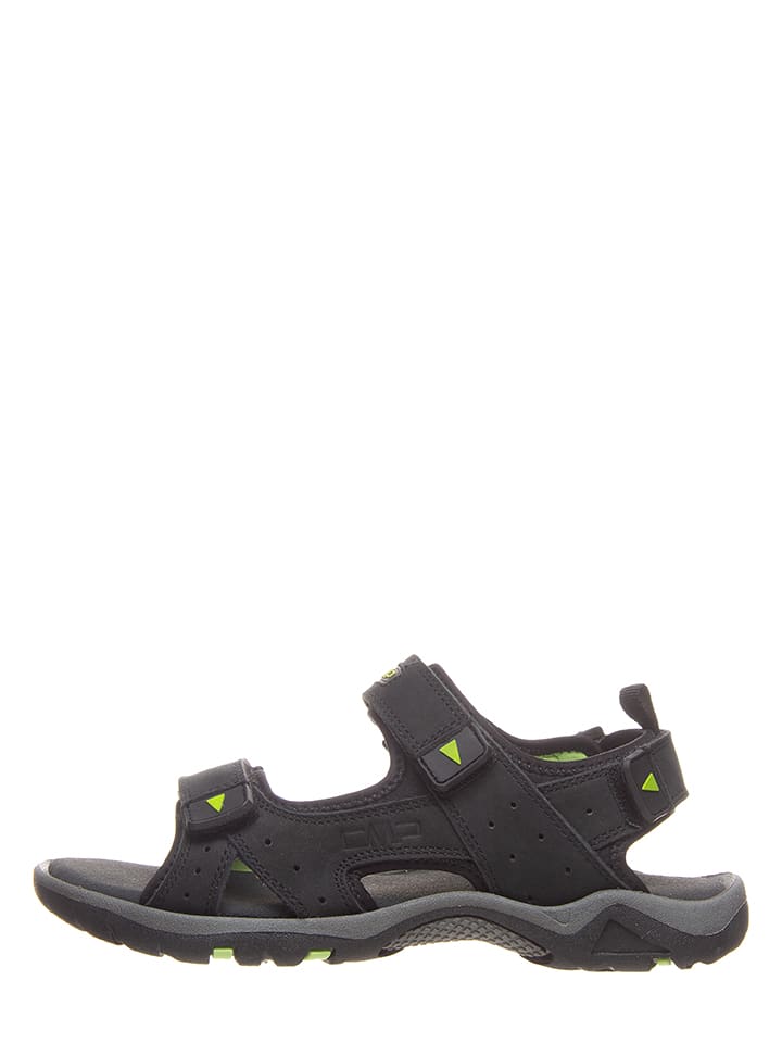 CMP Skórzane sandały trekkingowe w kolorze czarnym