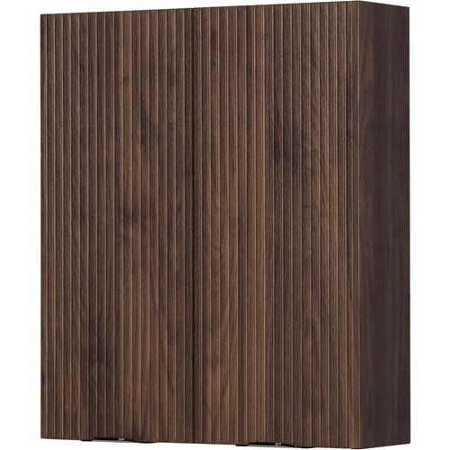 Szafka łazienkowa z lamelami wisząca 60x72 Victa Lamello kolor orzech