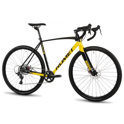 Rower gravel ROMET Boreas 1 U22 28 cali Czarno-żółty