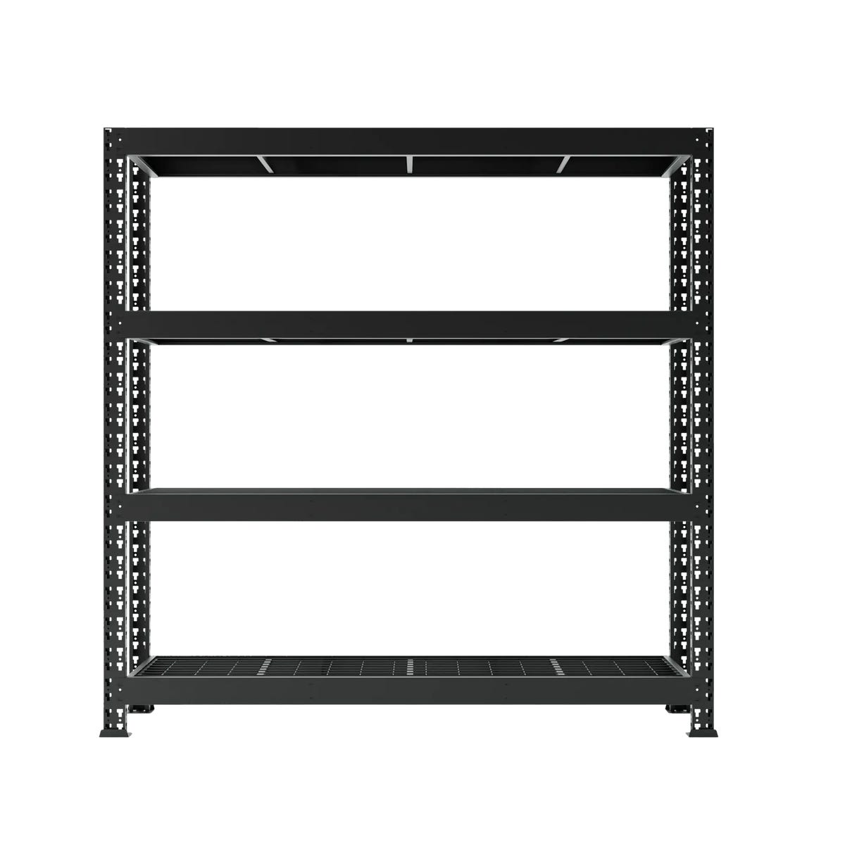 Regał metalowy Mega 500 kg z kratą 180x200x60 cm 4 półki Metalkas