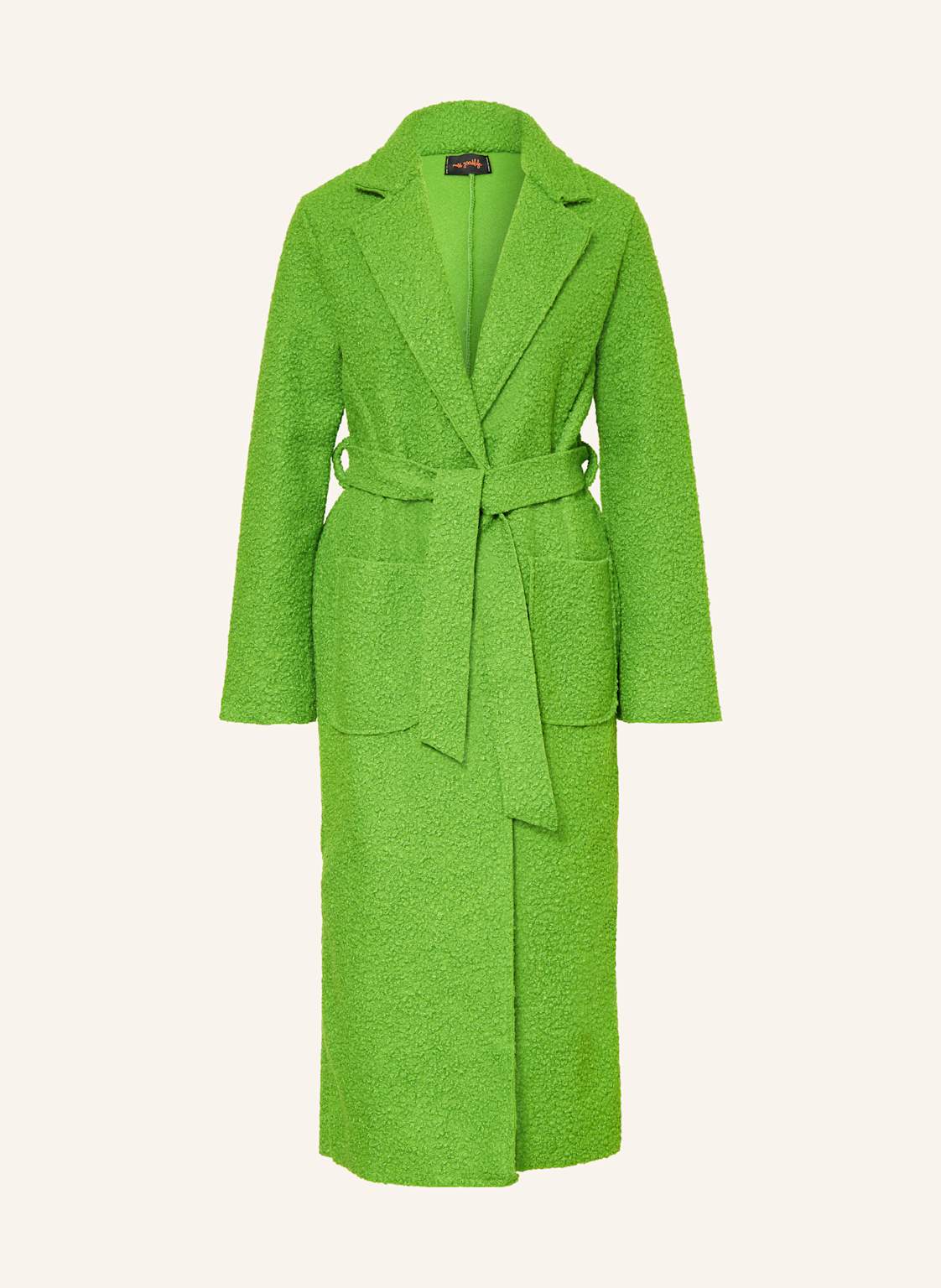 Miss Goodlife Płaszcz Bouclé gruen
