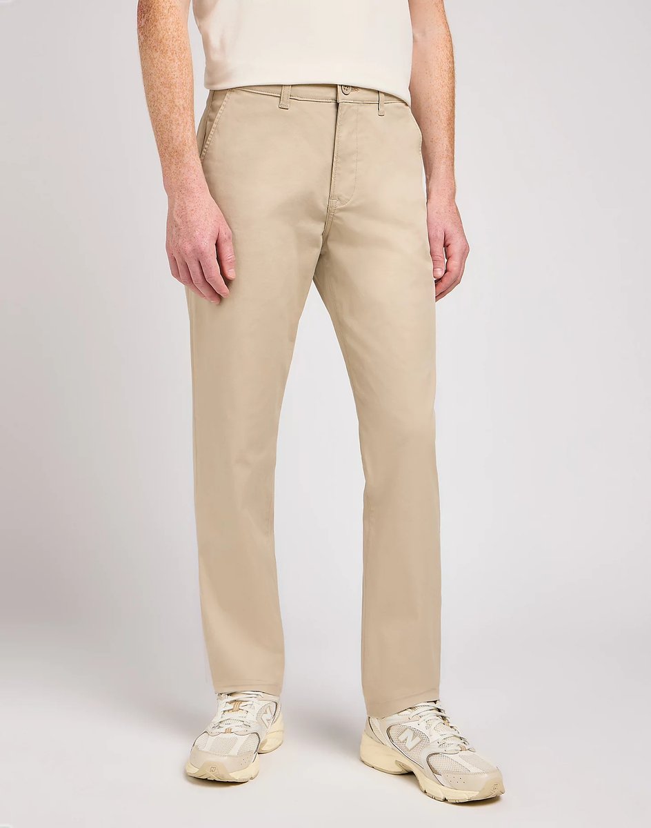 SPODNIE MĘSKIE CHINO LEE 112342929 REGULAR CHINO STONE 31 32