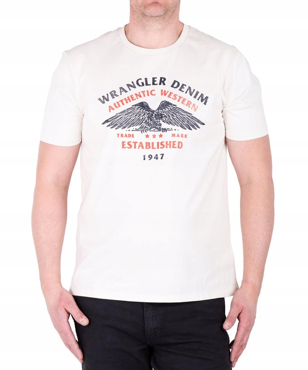 T-shirt Wrangler AMERICANA TEE 112362392 Vintage White L