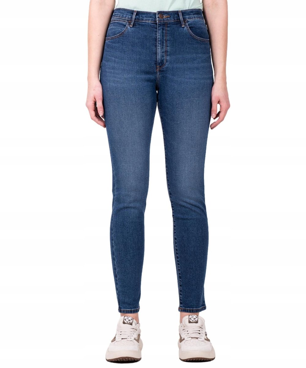 Jeansy Wrangler High Skinny 112339462 W27HOAT13 Lauren W 26 / L 30