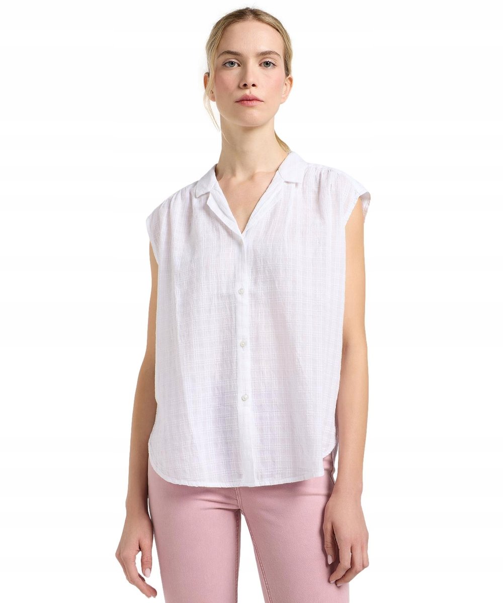 Koszula Lee CAP SLEEVE SHIRT 112365044 Bright White XS