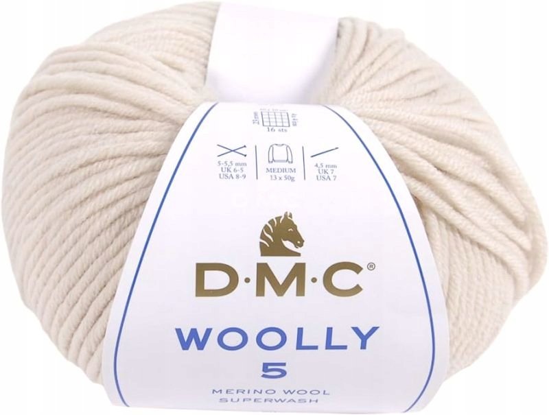 Włóczka DMC WOOLLY 5 kol. 03 / jasny beż