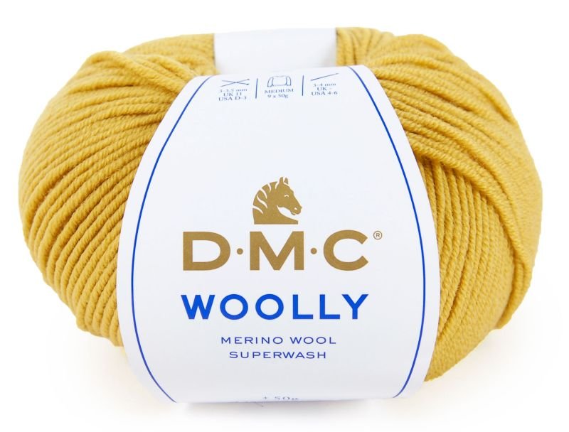 Włóczka DMC Woolly 100% wełna merino kol. 91 złoty