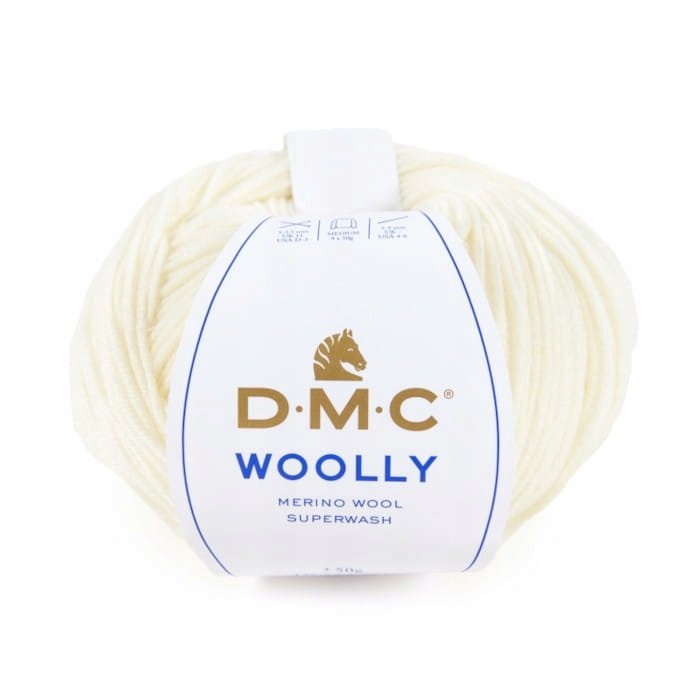 Włóczka DMC Woolly 100% wełna merino kol. 03 ekrii