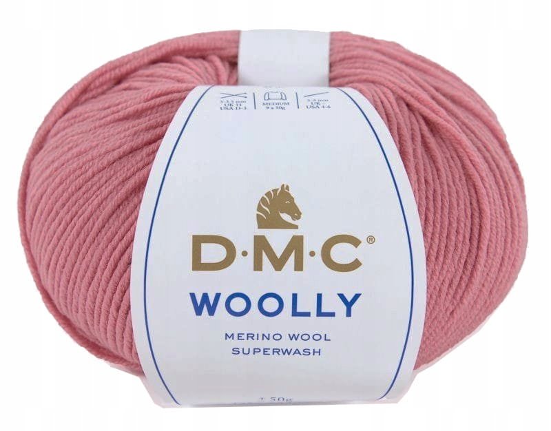 Włóczka DMC Woolly 100% wełna merino kol. 43 brudny róż