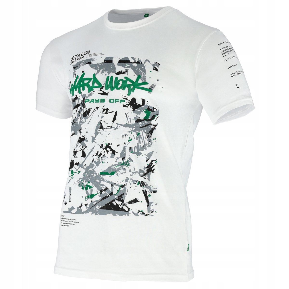 T-SHIRT MĘSKI BONO PAINTER BIALY STALCO ROZM L S090691003
