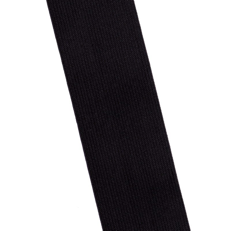 Guma krawiecka ELASTYCZNA dziana, 50mm, czarna 2mb