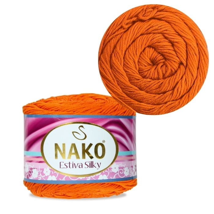 Włóczka Nako Estiva Silky kol. 12926 dyniowy