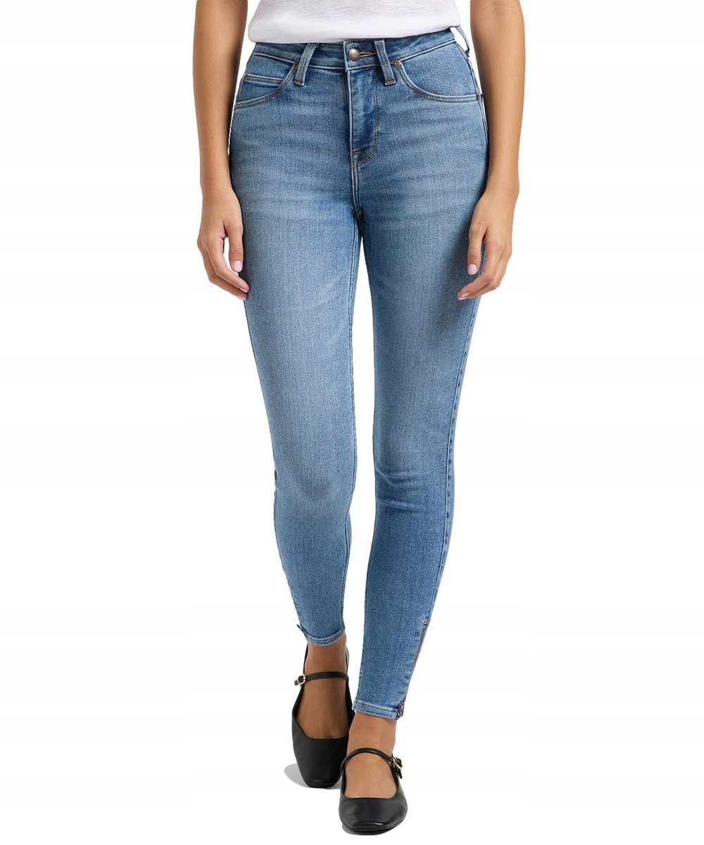 Jeansy Lee Scarlett High Zip 112363794 Brighter Future W 27 / L 33