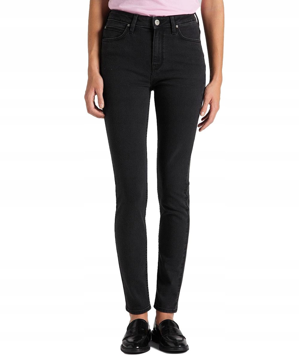 Spodnie Lee Scarlett High 112114378 L626SHMY Washed Black W 27 / L 29