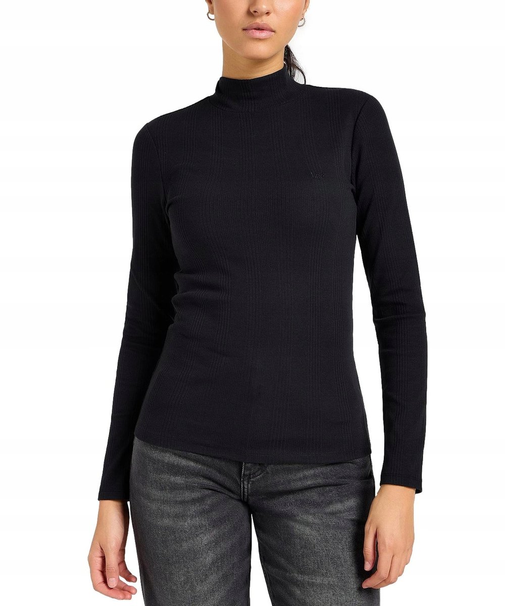 Golf Lee RIBBED LS HIGH NECK 112355165 Unionall Black XS