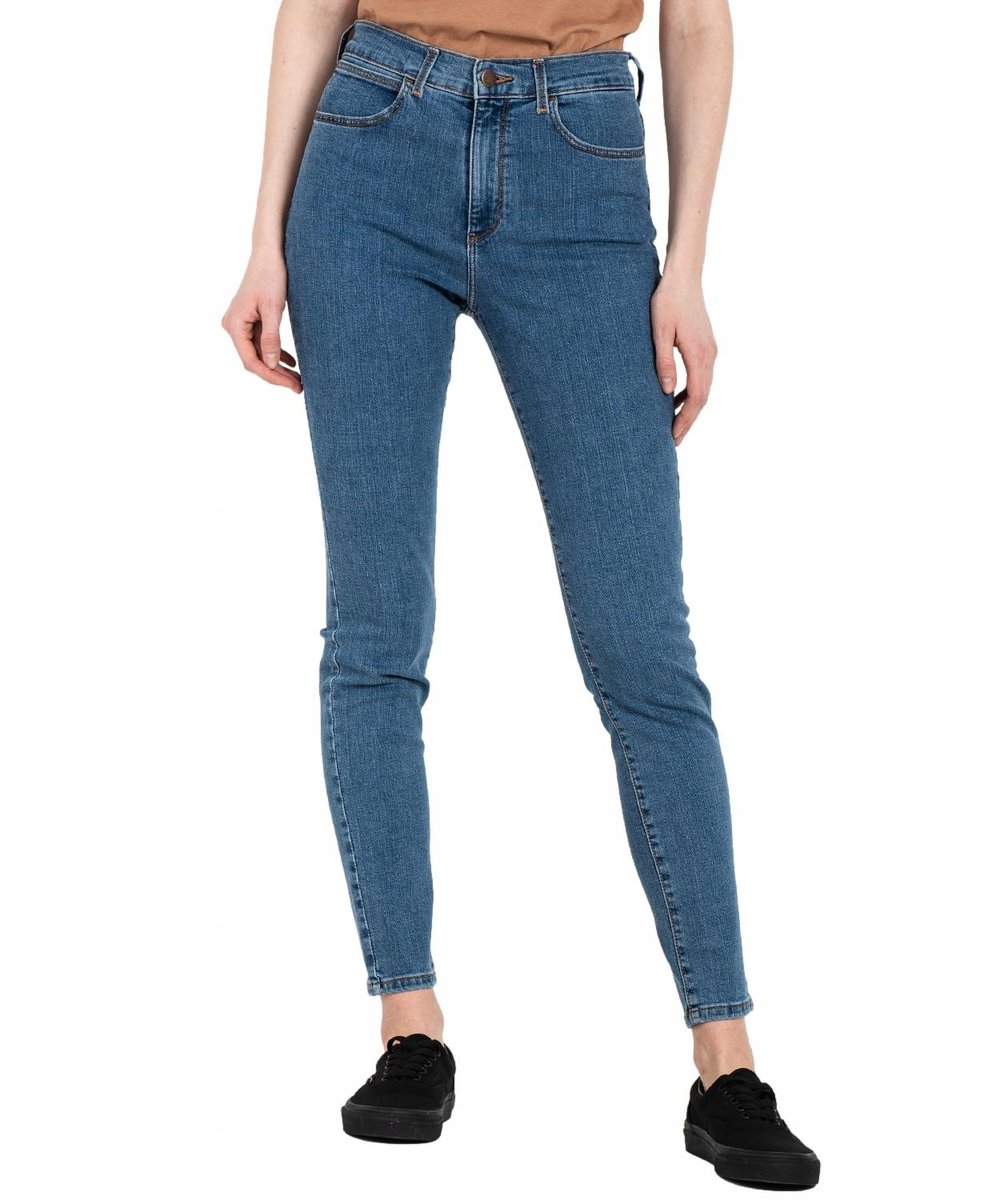 Jeansy Wrangler High Rise Skinny 112319126 W27HKRP23 That Way W 29 / L 32