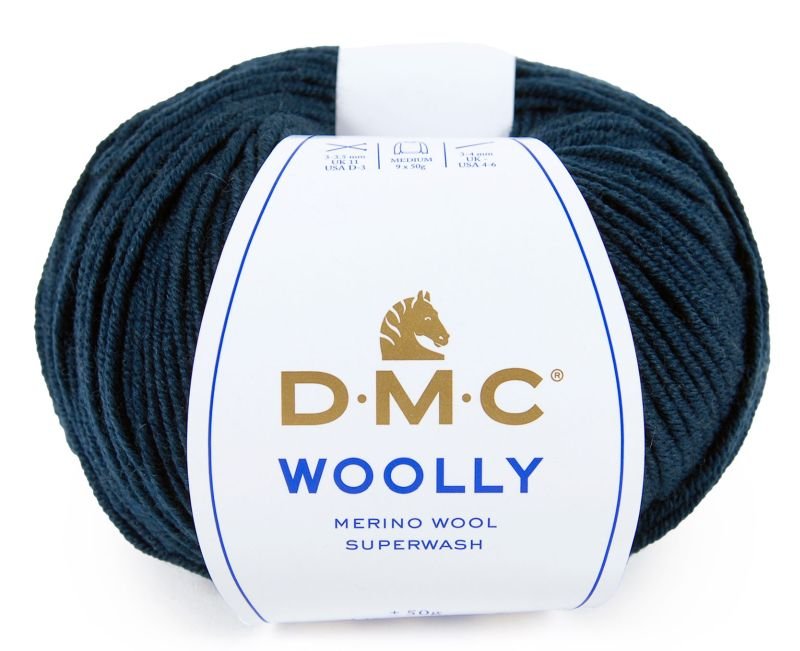 Włóczka DMC Woolly 100% wełna merino kol. 79 jasny granat