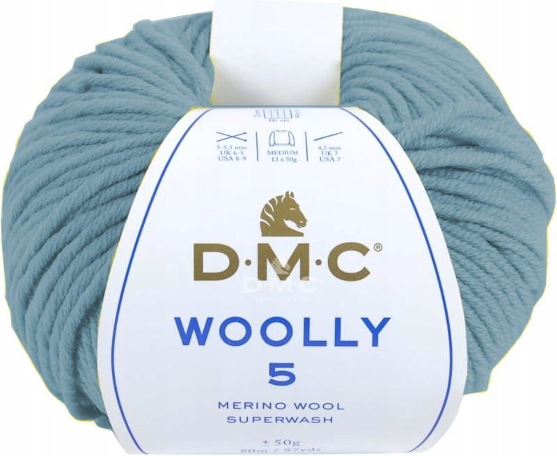 Włóczka DMC WOOLLY 5 kol. 71 / błękitny