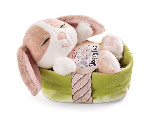 NICI Przytulanka królik cappuccino 12 cm śpiący