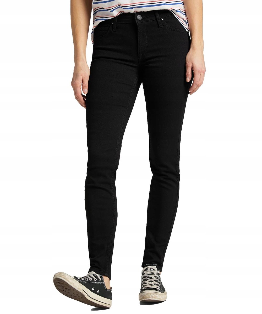 Jeansy Lee Scarlett 112111903 L526SH47 Black Rinse W 25 / L 29