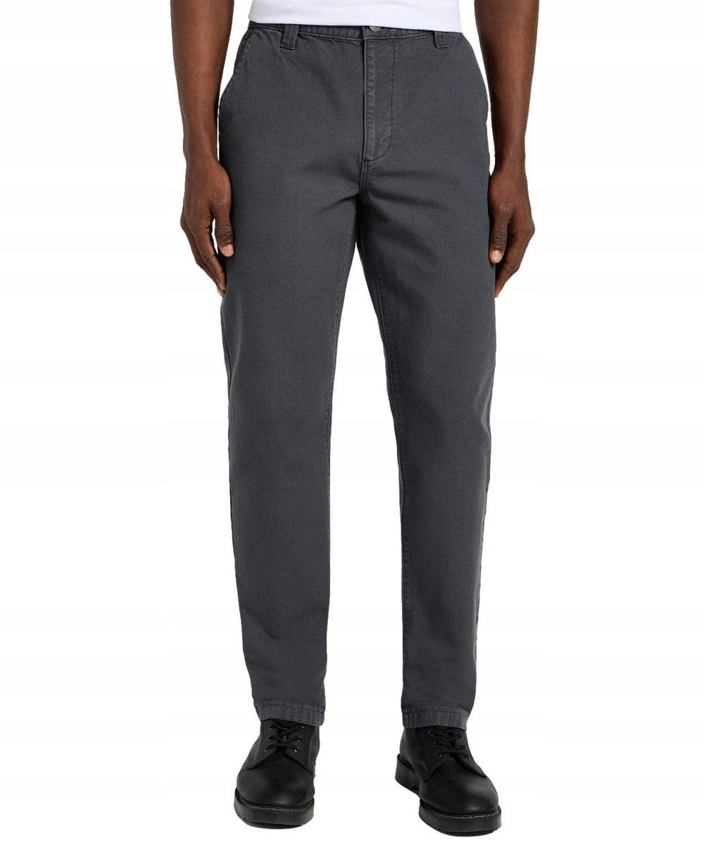 Spodnie Lee Relaxed Workwear Chino 112355785 Dark Muted Gray W 34 / L 34