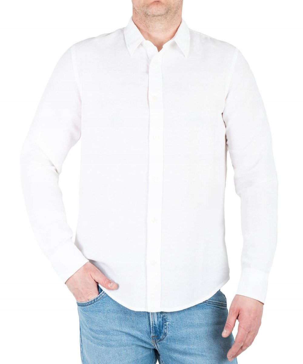 Koszula Lee PATCH SHIRT 112364230 Bright White M