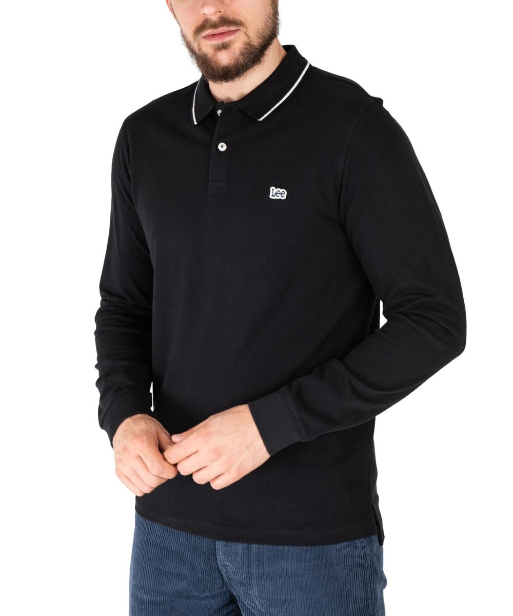 Koszulka Lee LS PIQUE POLO 112322786 L61VRL02 Black Black M