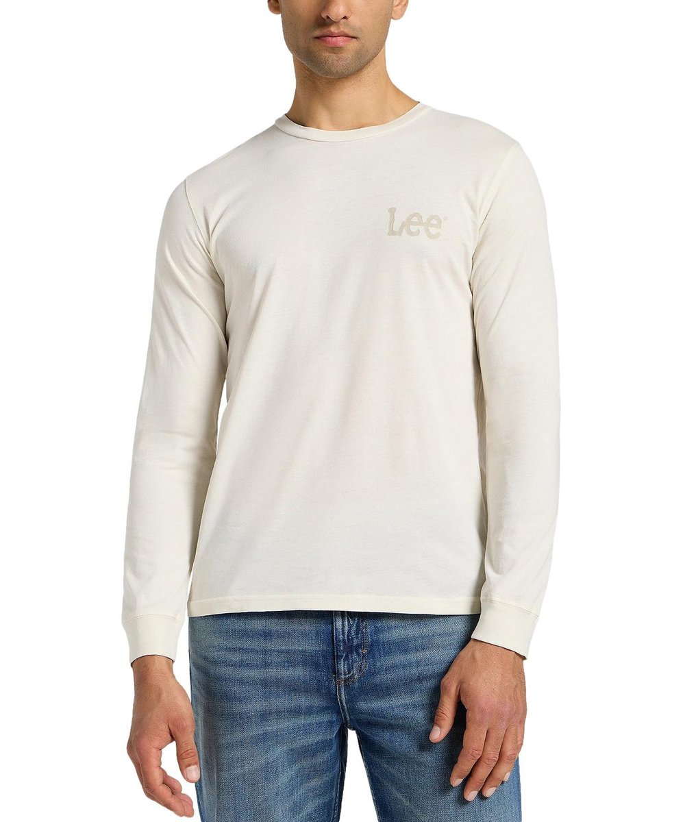 Koszulka Lee LS WOBBLY LOGO TEE 112358003 Ecru M